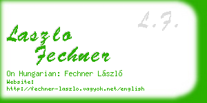 laszlo fechner business card